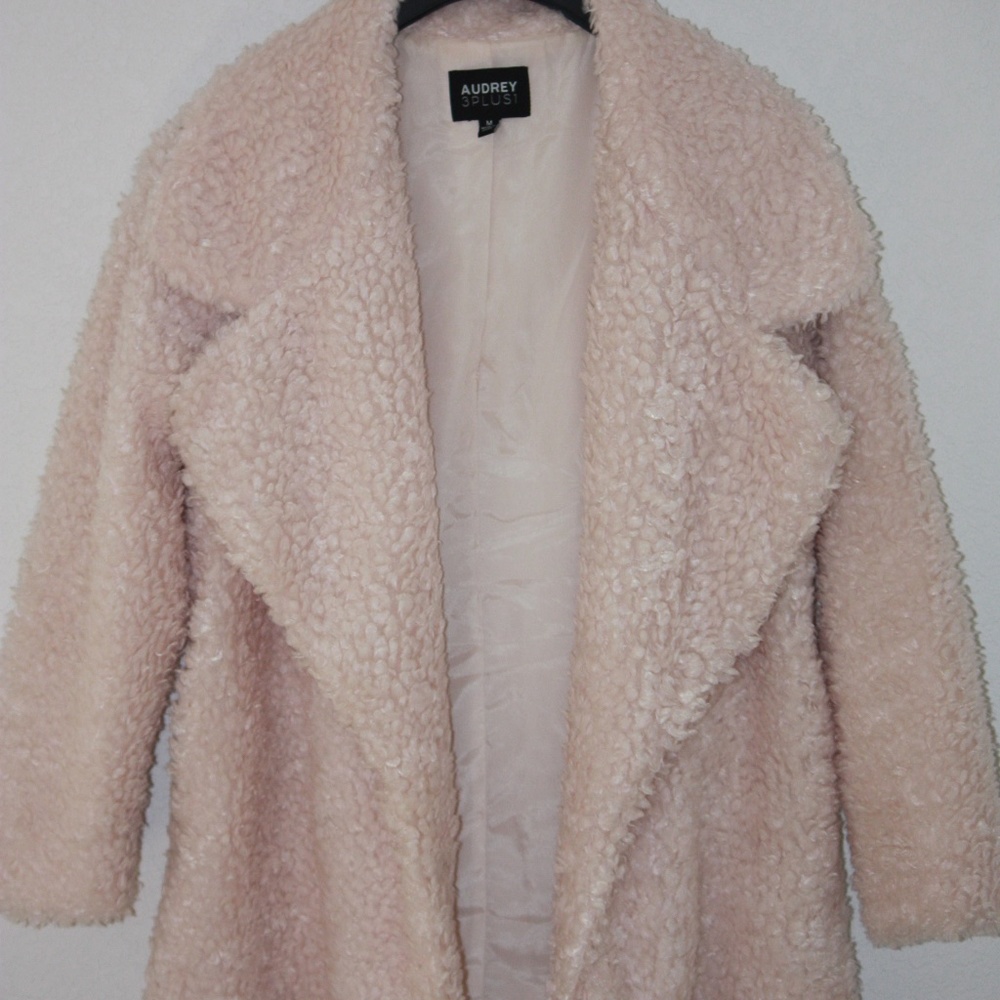 Audrey 3+1 Pink Teddy Blazer